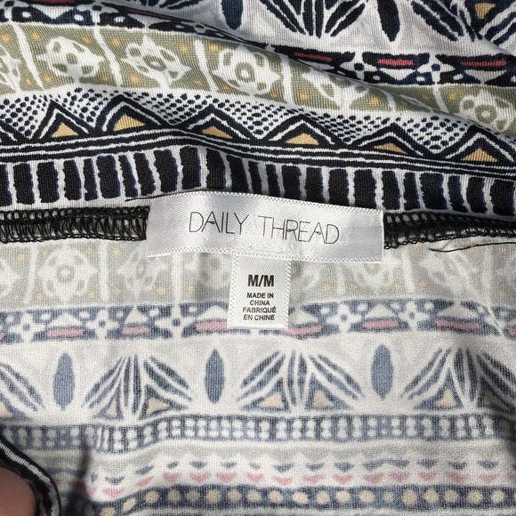 Daily Thread A Line Maxi Skirt Womens Medium Tribal Aztec Stripe Print Boho - Picture 3 of 8